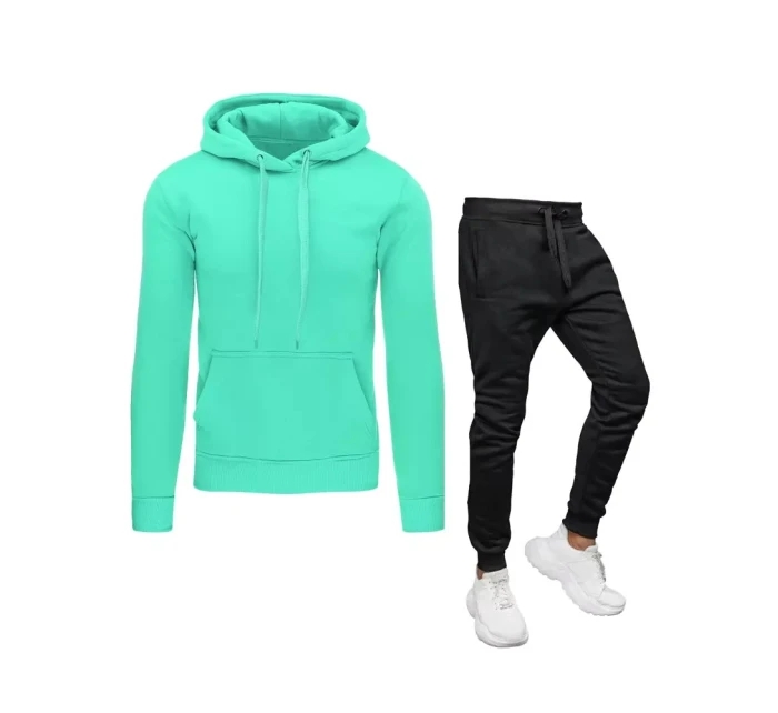 Pánské mátové a černé tepláky od model 21967522 - Dstreet