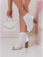 Dámské boty na poště NETTOWA white FashionStreet ZY0736 Dámské boty na poště NETTOWA white FashionStreet ZY0736