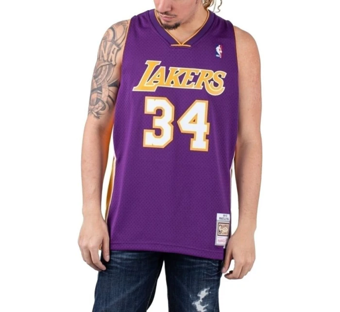 Mitchell & Ness Los Angeles Lakers NBA Swingman Jersey Lakers 99-00 Shaquille O`Neal SMJYGS18447-LALPURP99SON pánské oblečení Mitchell & Ness Los Angeles Lakers NBA Swingman Jersey Lakers 99-00 Shaquille O`Neal SMJYGS18447-LALPURP99SON pánské oblečení