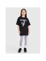 Dívčí tričko oversize s potiskem 4F FJRSS25TTSHF2646-20S Dívčí tričko oversize s potiskem 4F FJRSS25TTSHF2646-20S