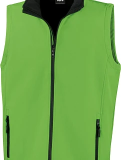R Pánská 2vrstvá softshell vesta "Printable" 30. green/black model 22428296 - Result