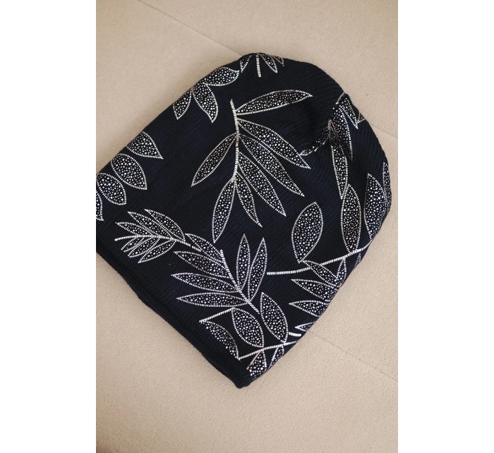 Dámská zimní čepice z vlny s dvojitým lemem oranžová model 21876055 - K-Fashion