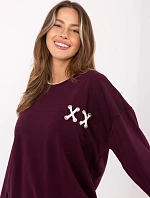 Mikina RV BL A941.58 maroon