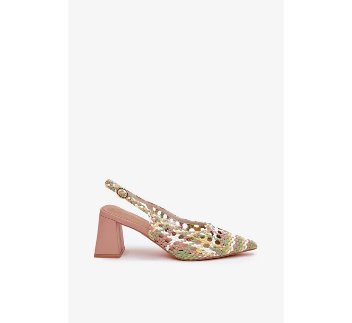 Sandály na podpatku model 214085 Step in style Sandály na podpatku model 214085 Step in style