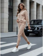 Dámská tmavě béžová tepláková souprava MIGEL FashionStreet AY1086
