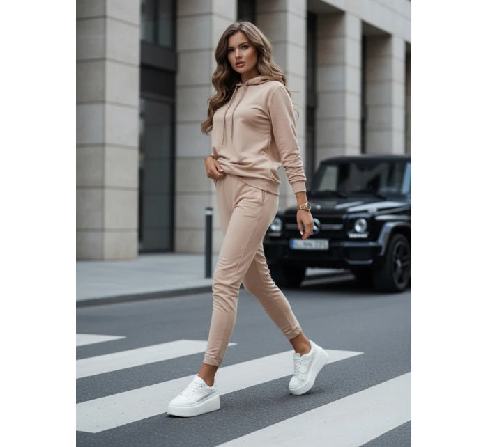 Dámská tmavě béžová tepláková souprava MIGEL FashionStreet AY1086