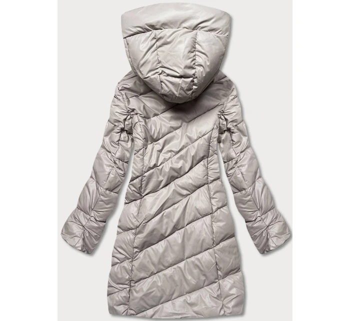 KURTKA ZIMOWA DAMSKA BEŻOWA model 21244639 - YES!PINK