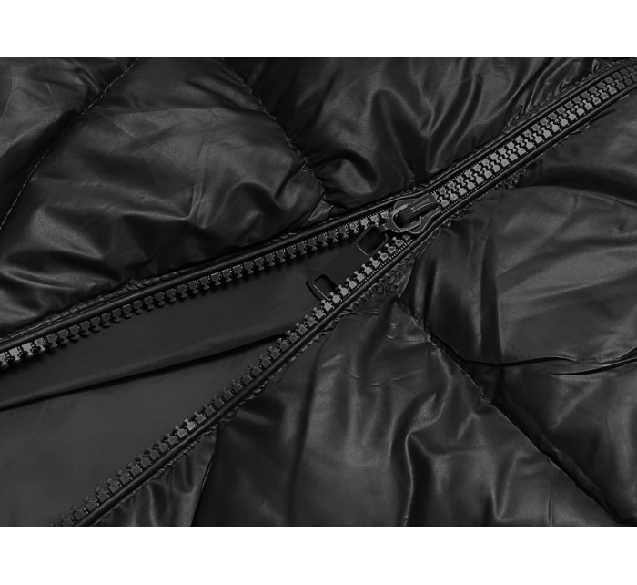 Černá dámská bunda pro přechodné období (YP-22081-1)