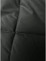 Dlouhá dámská oversize vesta v army barvě (5M3165-136)