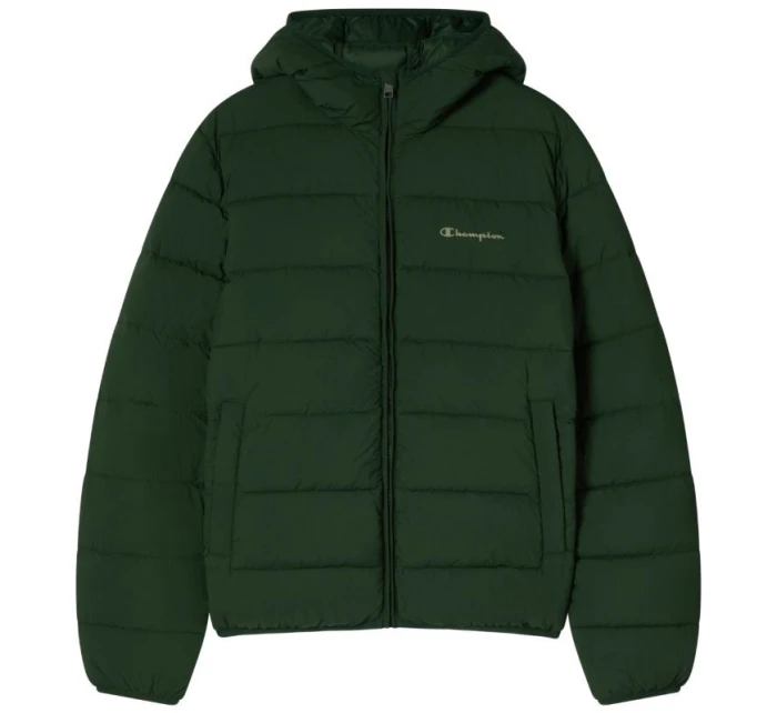 Pánská bunda s kapucí zelená pánské model 21813678 - CHAMPION Pánská bunda s kapucí zelená pánské model 21813678 - CHAMPION