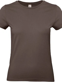 B&C #E190 /women Dámské tričko z těžké bavlny 01.004T brown