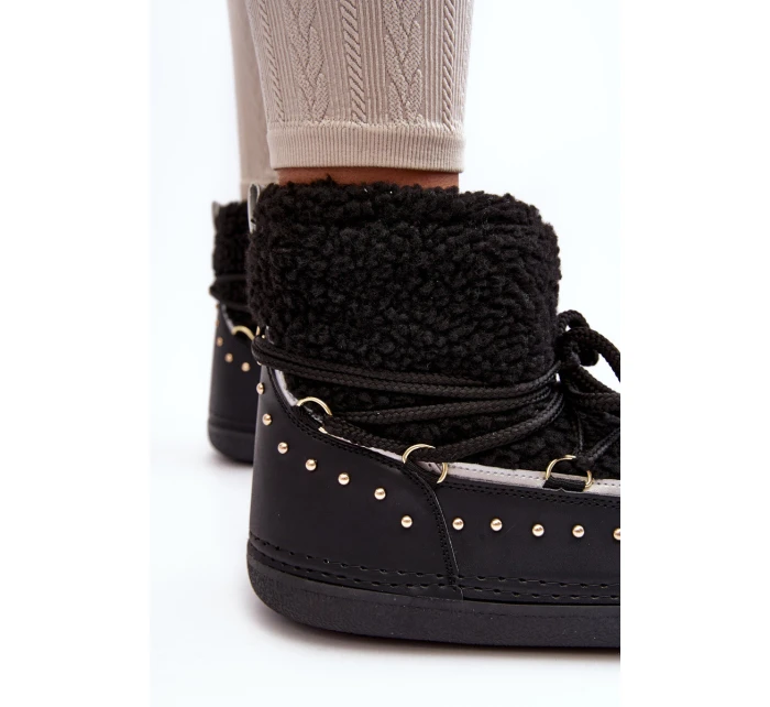 Dámské zateplené zimní sněhule černé model 21637510 - Boto Dámské zateplené zimní sněhule černé model 21637510 - Boto