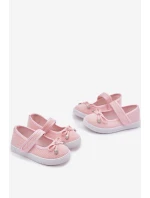 Dětské baletky s mašlí růžové Amirinas Dětské baletky s mašlí růžové Amirinas