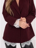 Marynarka IT MA bordowy model 21801849 - FPrice Marynarka IT MA bordowy model 21801849 - FPrice