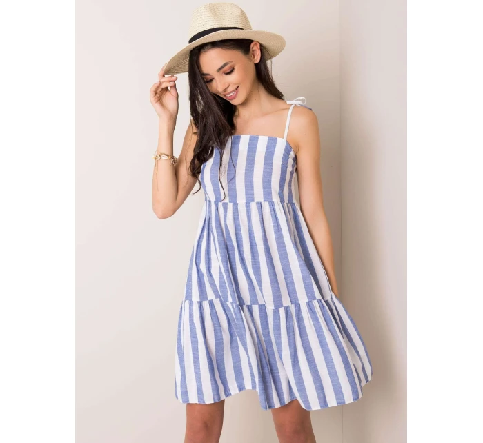 Šaty LK SK 507684.14 bílá a modrá