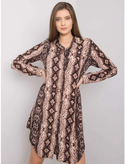 Šaty TO SK hnědá model 15133355 - FPrice Šaty TO SK hnědá model 15133355 - FPrice