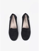 Trendy  mokasíny dámské černé platforma