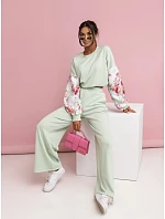 Ležérní souprava s rukávy a širokými nohavicemi model 22049180 - Moon Ležérní souprava s rukávy a širokými nohavicemi model 22049180 - Moon