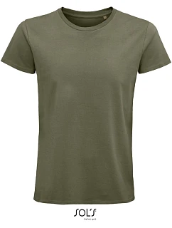 SOL'S Pioneer Men Pánské tričko z bio bavlny 25.3565 khaki