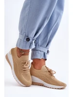 Sportovní Boty Na Podpatku Bežové model 21627622 - Boto Sportovní Boty Na Podpatku Bežové model 21627622 - Boto