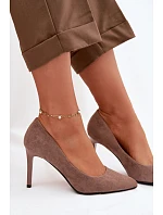 Eko semišové lodičky Sergio Leone 1339 světle hnědé Eko semišové lodičky Sergio Leone 1339 světle hnědé