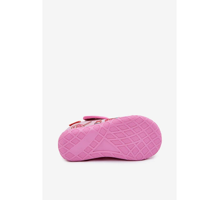 Dětské pantofle Milami na suchý zip Růžové Jasimrra