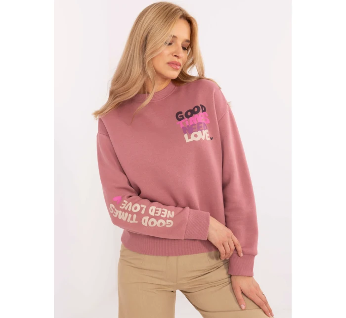 Mikina D10600T02695A tmavě růžová
