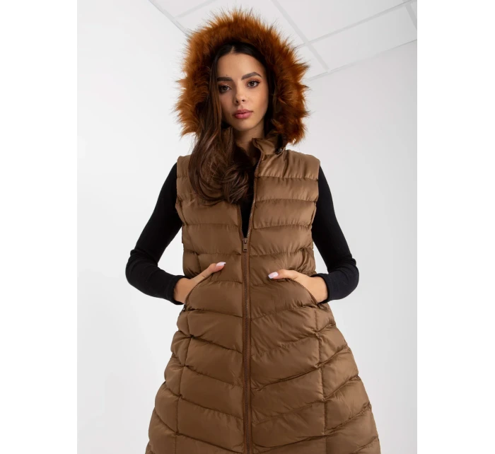 Dámská vesta RV KZ 008.00P hnědá
