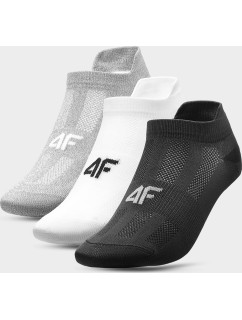 Dámské ponožky 4F SOD213 Šedé_bílé_černé  (3 Páry)