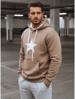 Pánská velbloudí mikina s kapucí model 21993049 - Dstreet Pánská velbloudí mikina s kapucí model 21993049 - Dstreet