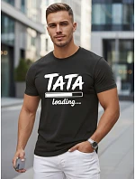 Pánské tričko s potiskem ke Dni otců bavlna černá FashionStreet NX5143R Pánské tričko s potiskem ke Dni otců bavlna černá FashionStreet NX5143R