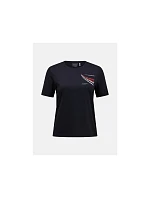 Dámské tričko PEAK PERFORMANCE W Explore Graphic Tee, černé Dámské tričko PEAK PERFORMANCE W Explore Graphic Tee, černé