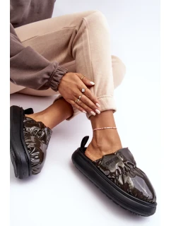 Lesklé Dámské Černé Kapce Big Star MM274130