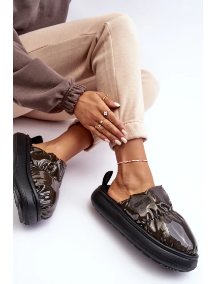 Lesklé Dámské Černé Kapce Big Star MM274130 Lesklé Dámské Černé Kapce Big Star MM274130