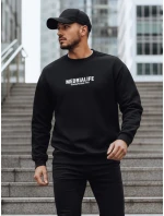 Pánská mikina s potiskem černá model 21993009 - Dstreet Pánská mikina s potiskem černá model 21993009 - Dstreet