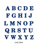 Výšivka monogram dvě písmena Allegra script Výšivka monogram dvě písmena Allegra script