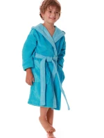 Dětský župan Tampa duo s kapucí 9159 tyrkysová - Vestis