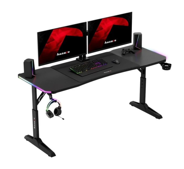 Herní stůl Hero model 21429425 RGB Black - Huzaro