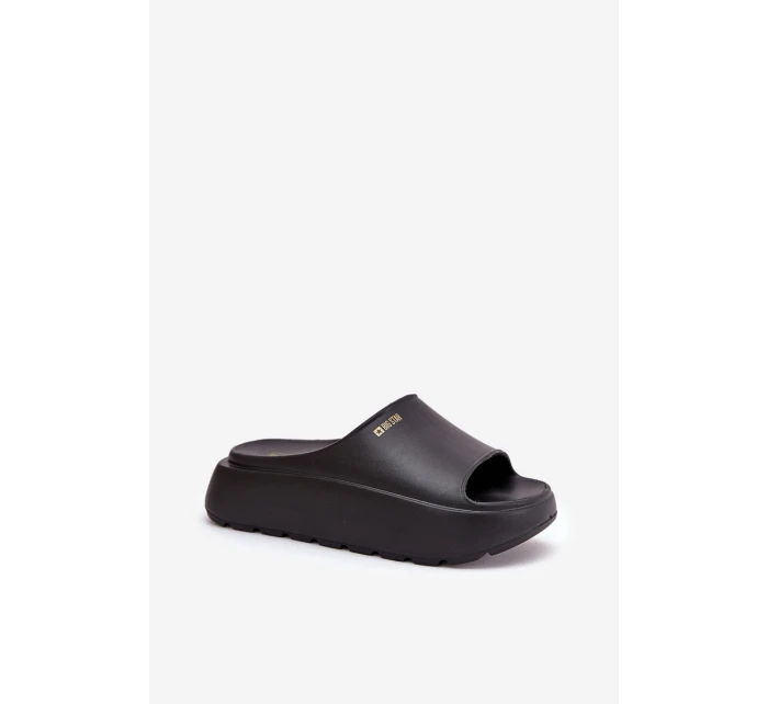 Dámské Pěnové Pantofle Na Platformě Big Star model 21686458 Černé - Big Star Shoes Dámské Pěnové Pantofle Na Platformě Big Star model 21686458 Černé - Big Star Shoes