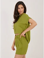 Šortky D60103M62612KA3 olivově zelená