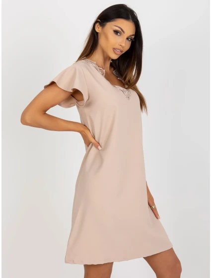 Šaty WN SK VE45.09 béžová Šaty WN SK VE45.09 béžová