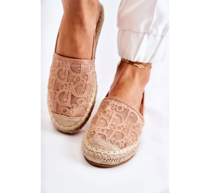 Klasické dámské espadrilky prolamované nude Catris Klasické dámské espadrilky prolamované nude Catris