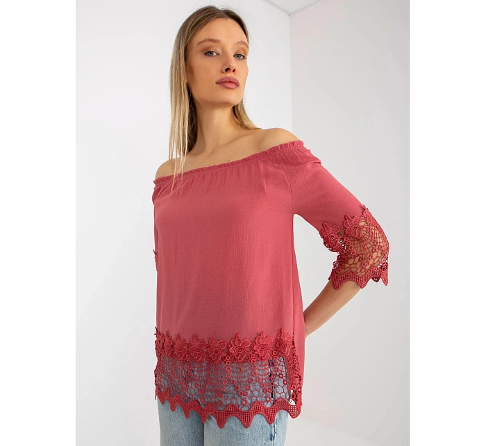 Dámská halenka LK BZ model 22120965 tmavě růžová - FPrice