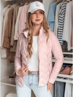 Dámská přechodná prošívaná bunda ZIPZAB světle růžová FashionStreet TY4866