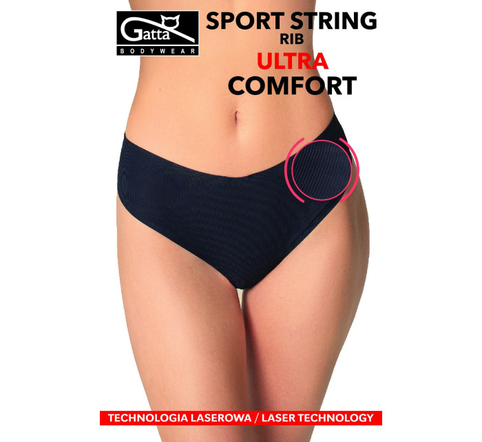 Dámské kalhotky string model 17617830 Sport RIB Ultra Comfort SXL - Gatta