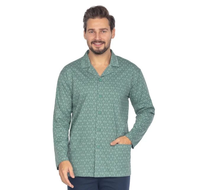 Pyžamo Regina 463 dlouhé/r M-XL L24 pánské rozepínací