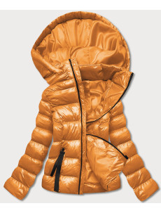Dámská zimní sportovní bunda v kurkumové barvě (5M782-254)
