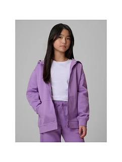 Dívčí volná mikina s kapucí 4F 4FJRSS26TSWSF2715-51S dětská