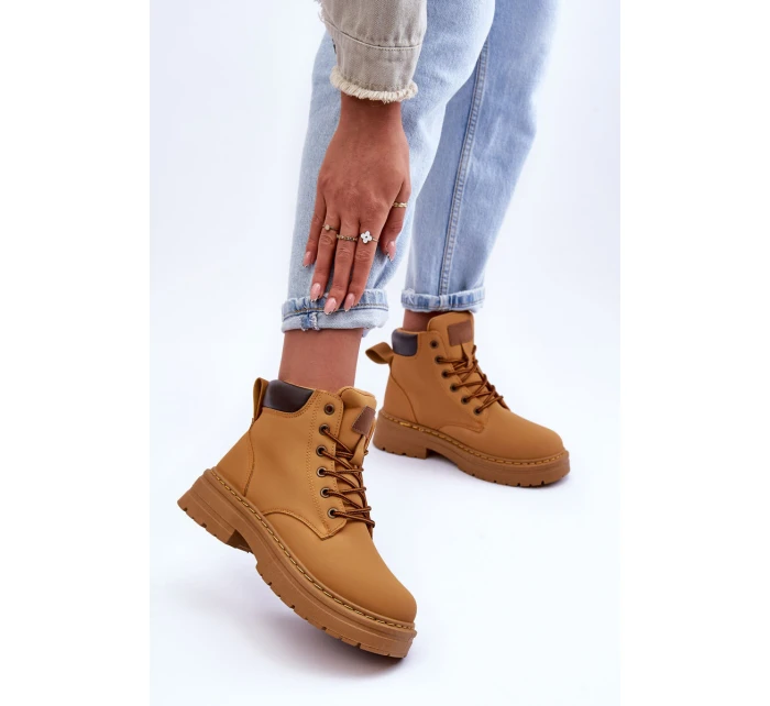 Dámské zimní botky hnědé model 21631388 - Boto Dámské zimní botky hnědé model 21631388 - Boto