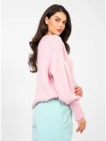 Jumper MI SW 0302.18 světle růžový Jumper MI SW 0302.18 světle růžový